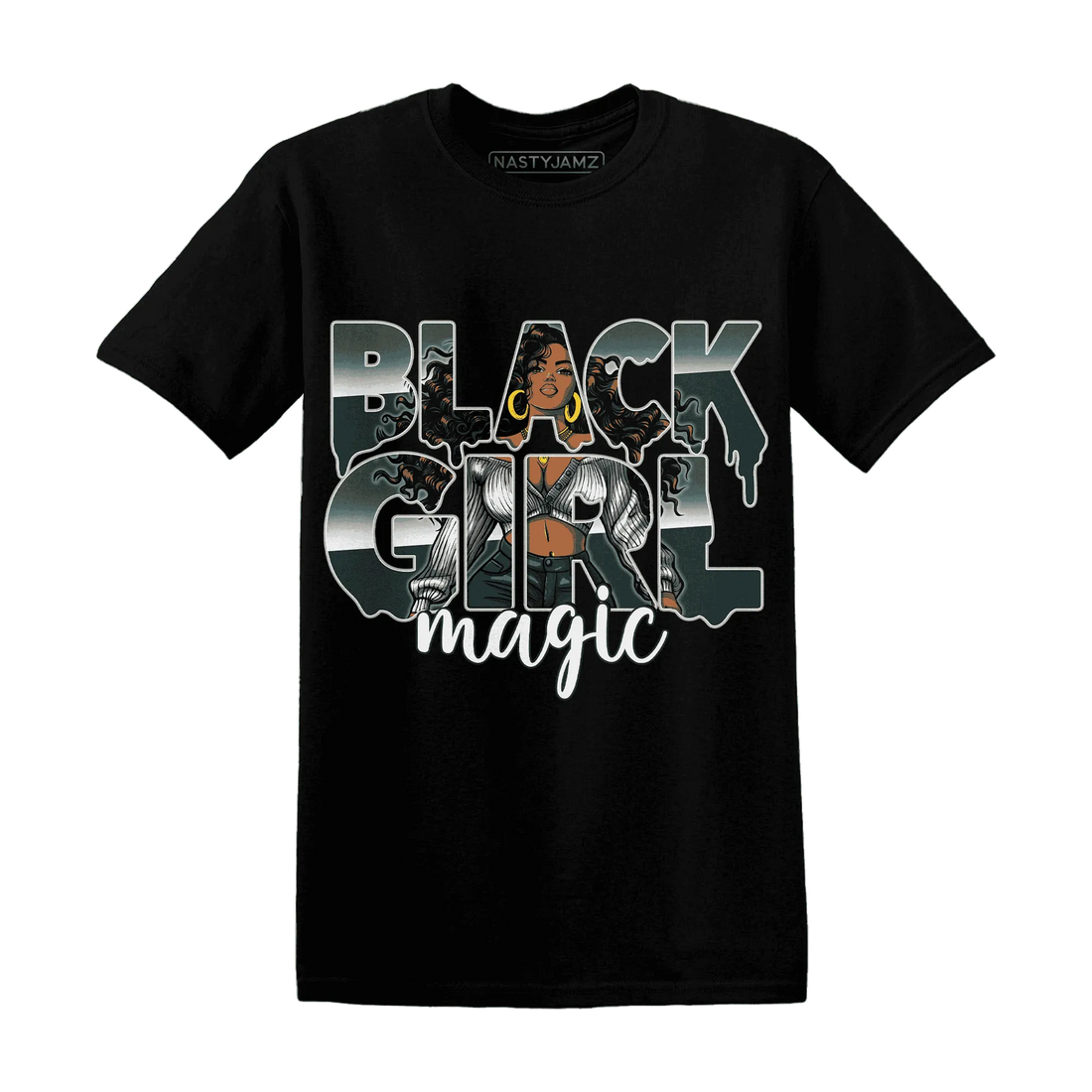 Oxidized-Green-4s-T-Shirt-Match-Black-Girl-Magic