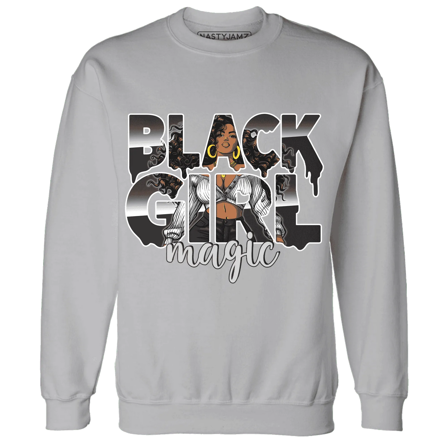 White-Thunder-4s-Sweatshirt-Match-Black-Girl-Magic