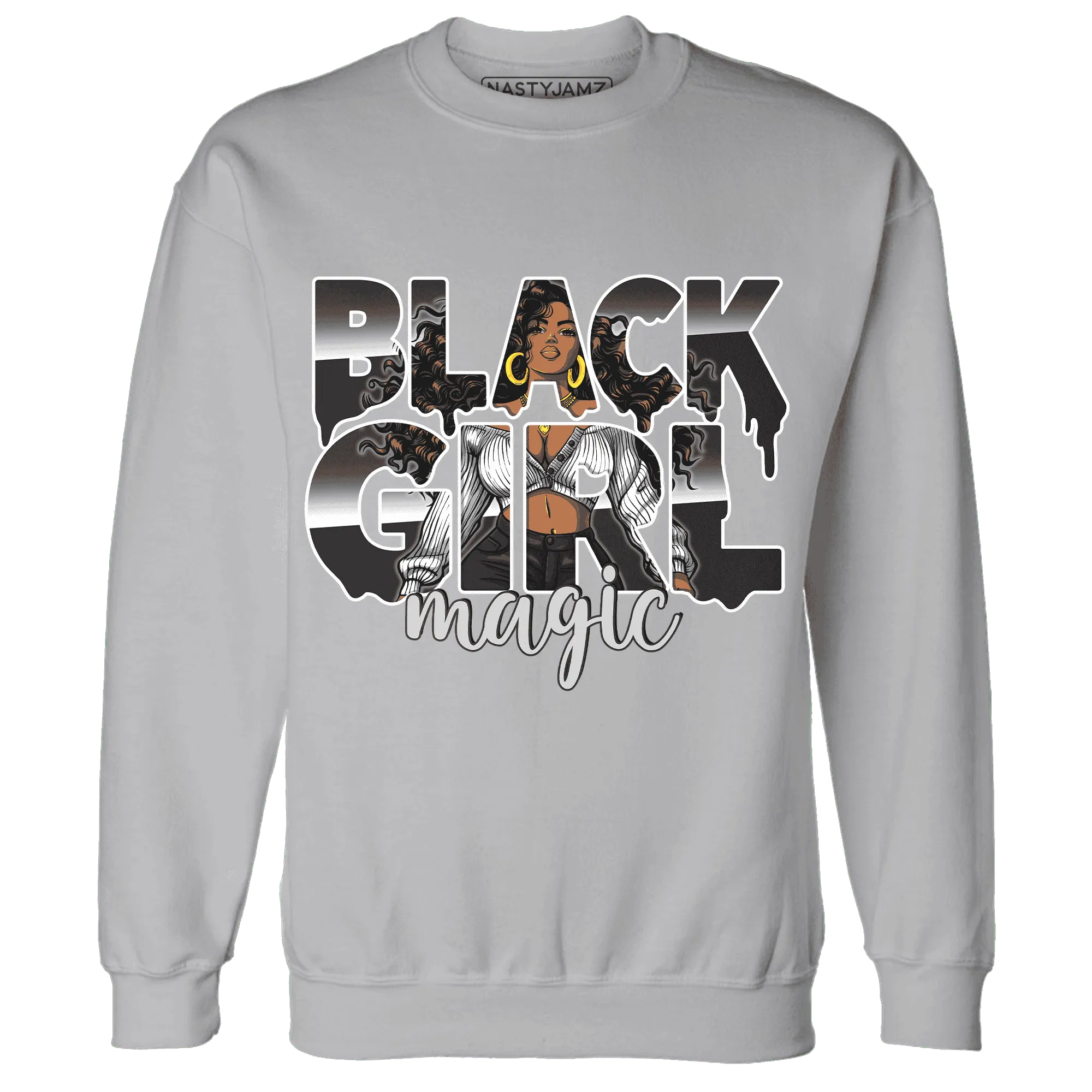 White-Thunder-4s-Sweatshirt-Match-Black-Girl-Magic