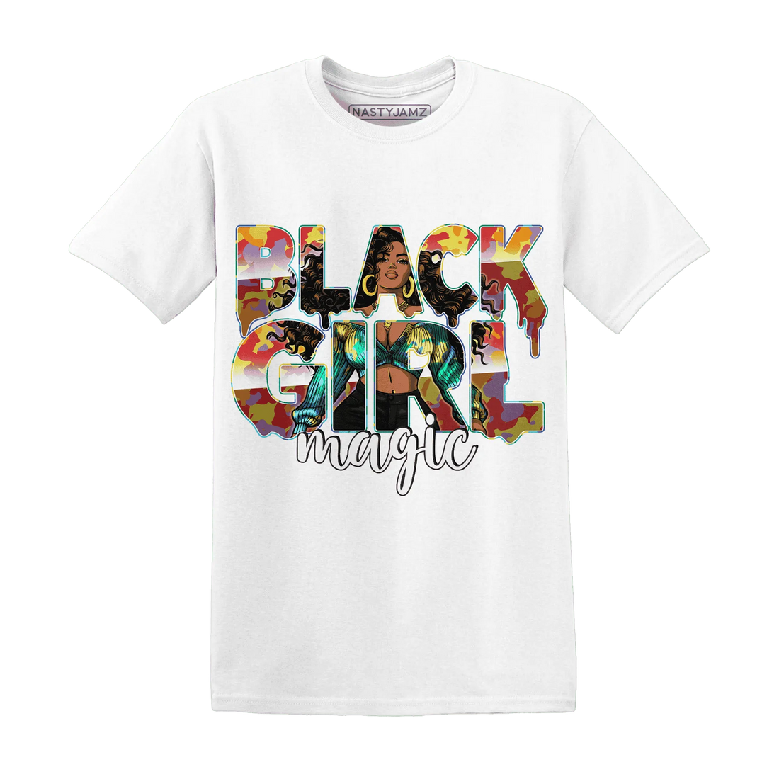 Mid-GS-Six-Championships-1s-T-Shirt-Match-Black-Girl-Magic