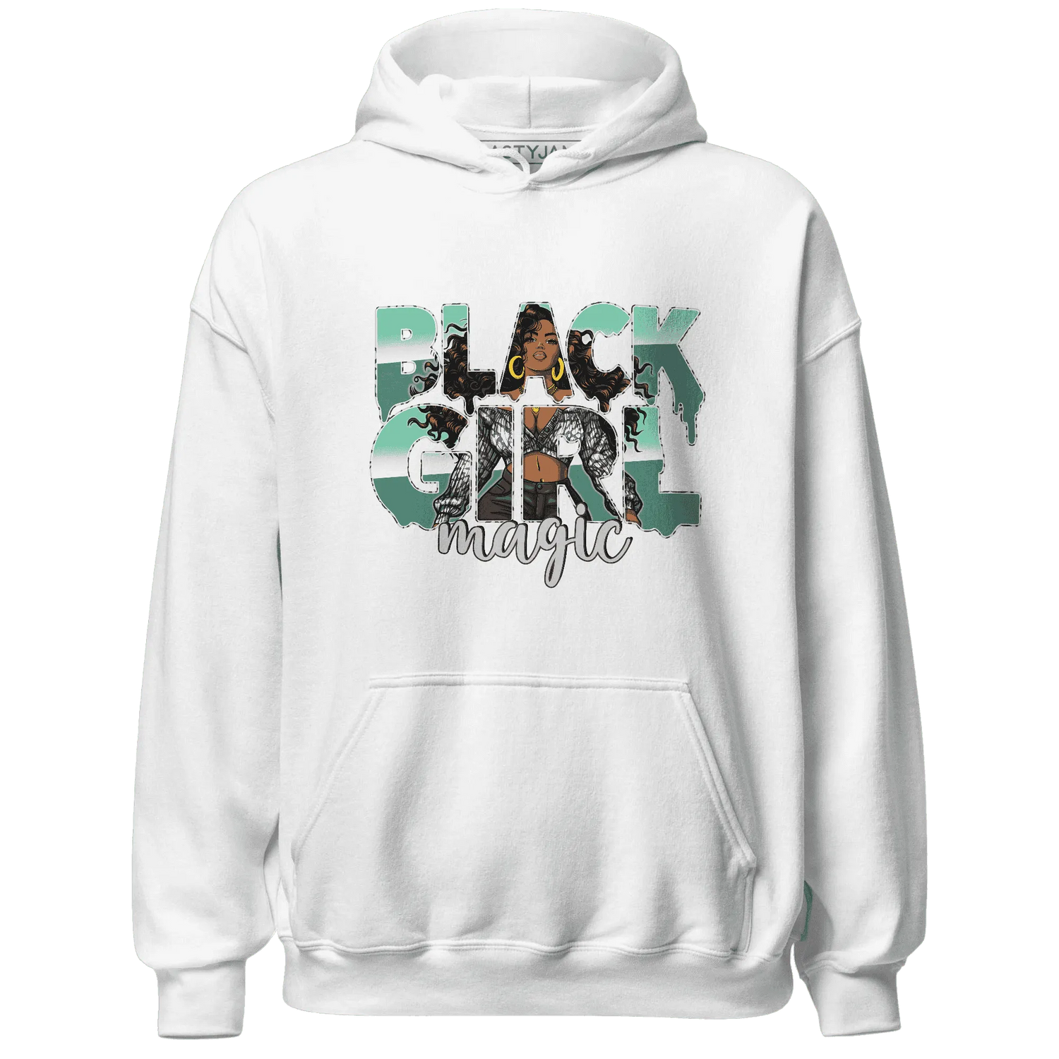 Green-Glow-3s-Hoodie-Match-Black-Girl-Magic