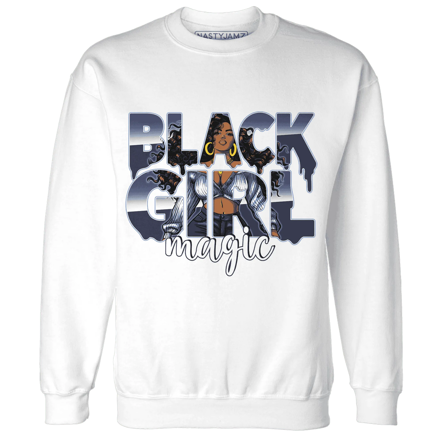 Midnight-Navy-5s-Sweatshirt-Match-Black-Girl-Magic