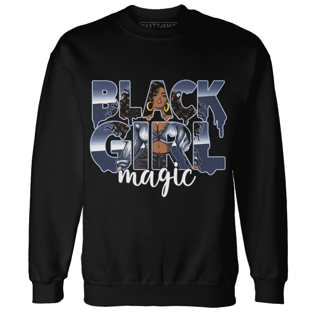 Midnight-Navy-5s-Sweatshirt-Match-Black-Girl-Magic
