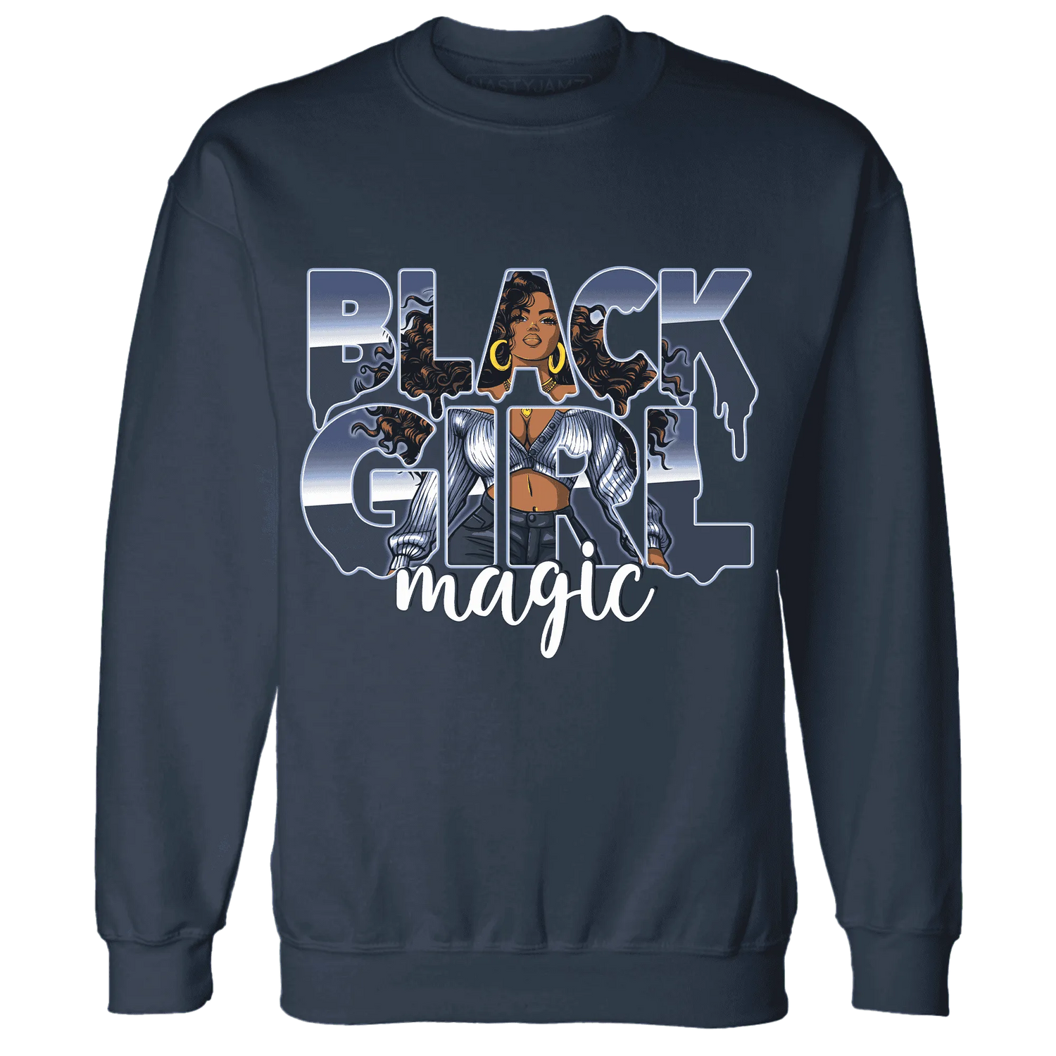 Midnight-Navy-5s-Sweatshirt-Match-Black-Girl-Magic