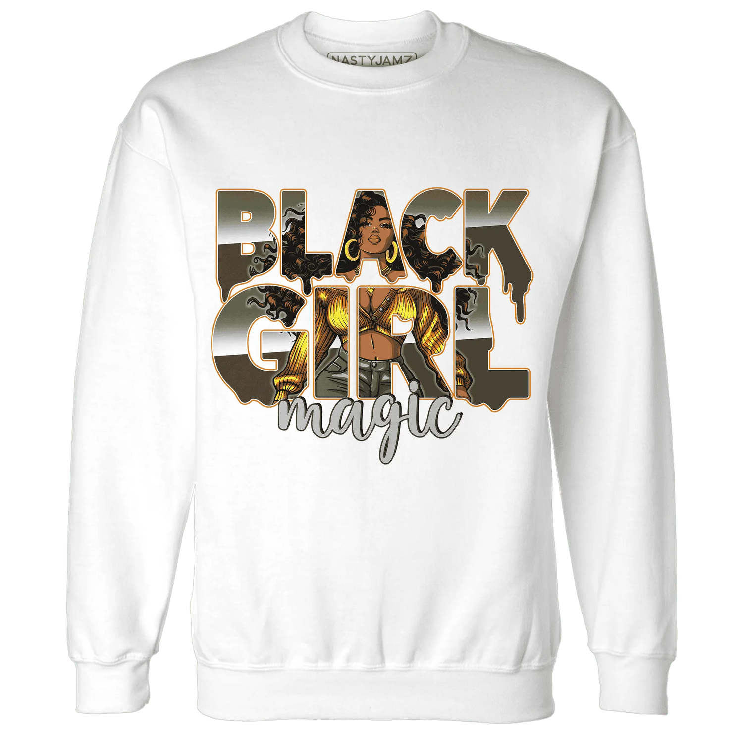 Olive-5s-Sweatshirt-Match-Black-Girl-Magic