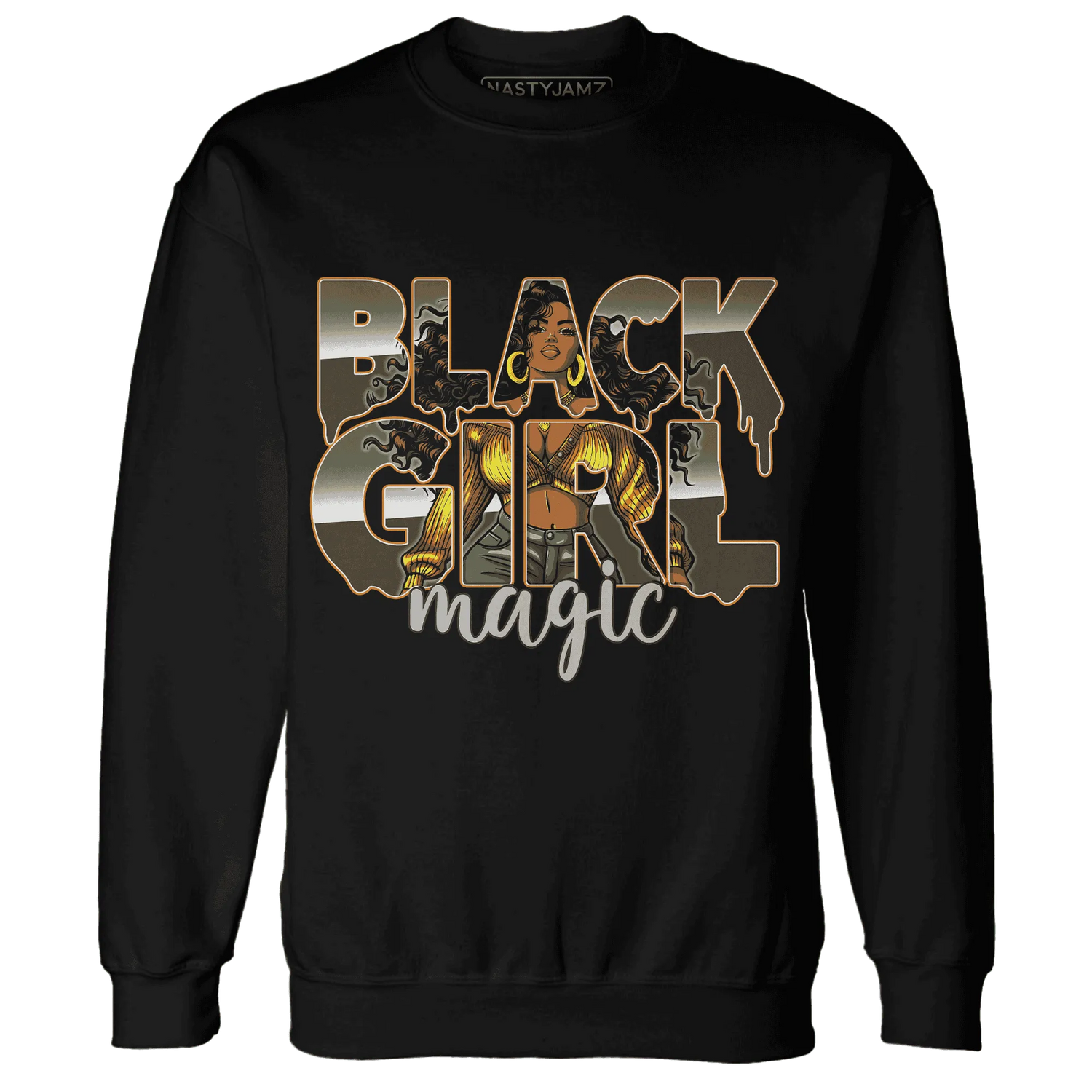 Olive-5s-Sweatshirt-Match-Black-Girl-Magic