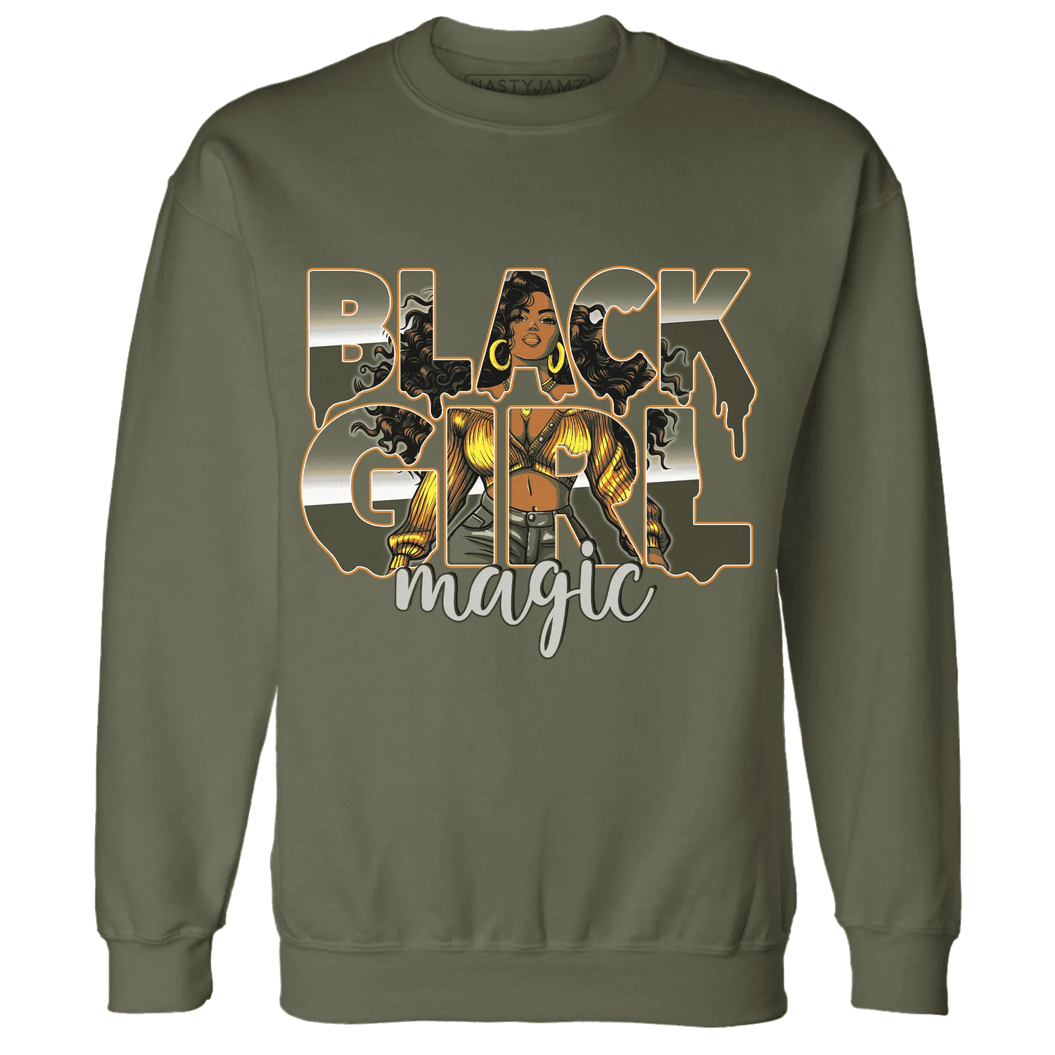 Olive-5s-Sweatshirt-Match-Black-Girl-Magic