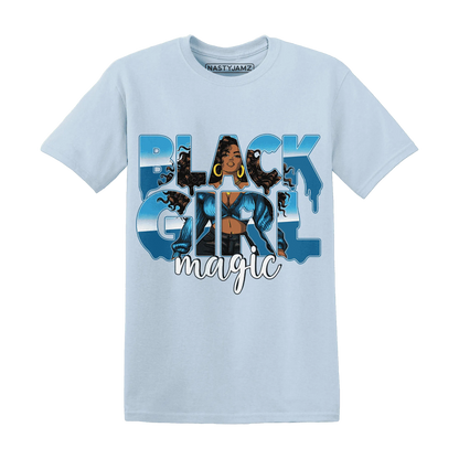 Powder-Blue-9s-T-Shirt-Match-Black-Girl-Magic