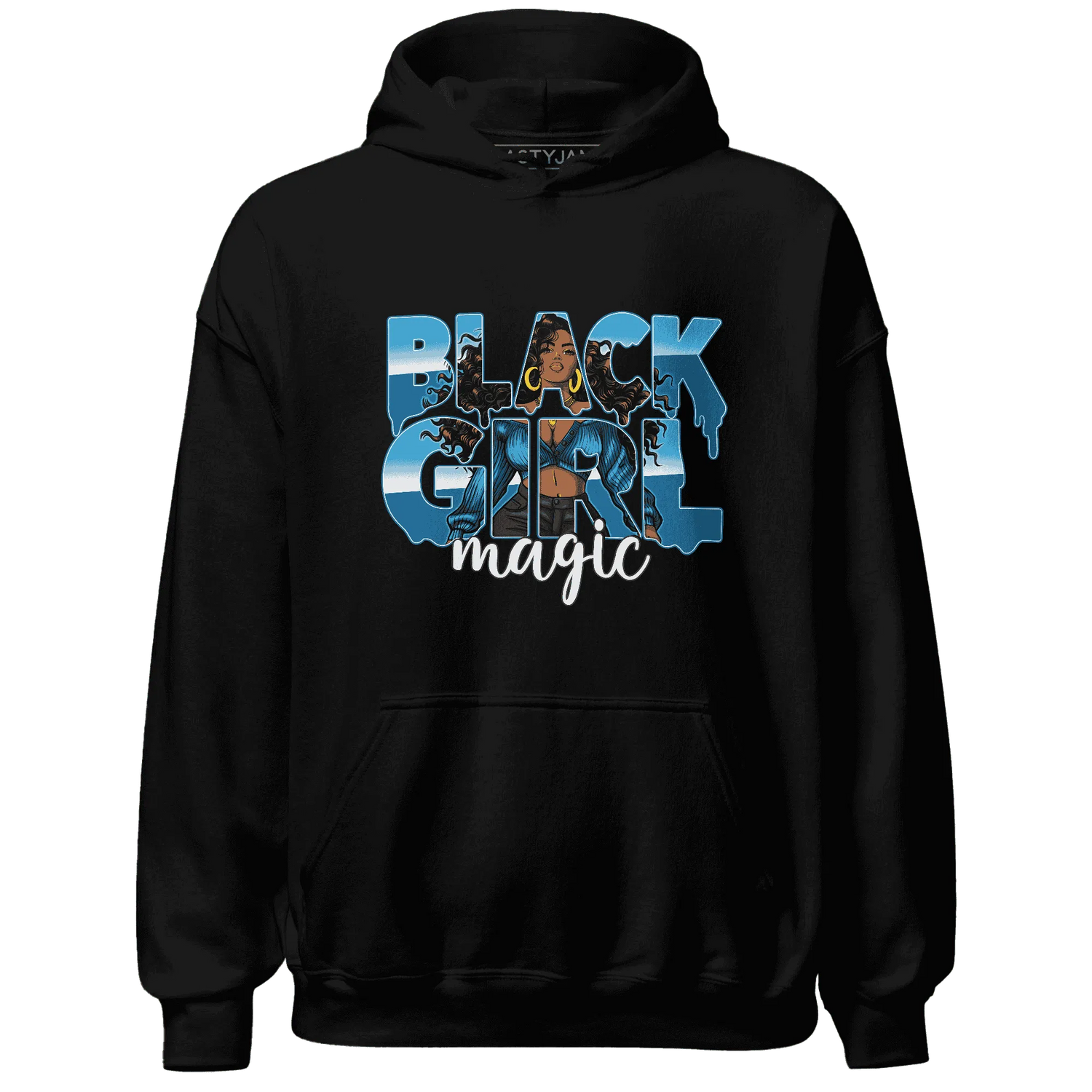 Powder-Blue-9s-Hoodie-Match-Black-Girl-Magic