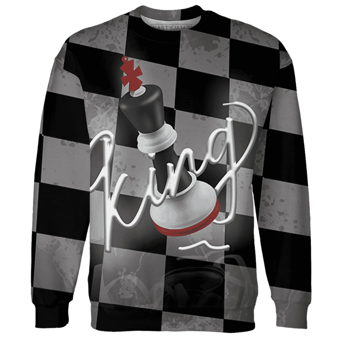Retro-Red-Taxi-12s-Sweatshirt-Match-Black-King-3D