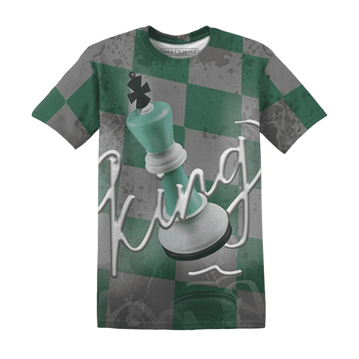 High-OG-Green-Glow-1s-T-Shirt-Match-Black-King-3D