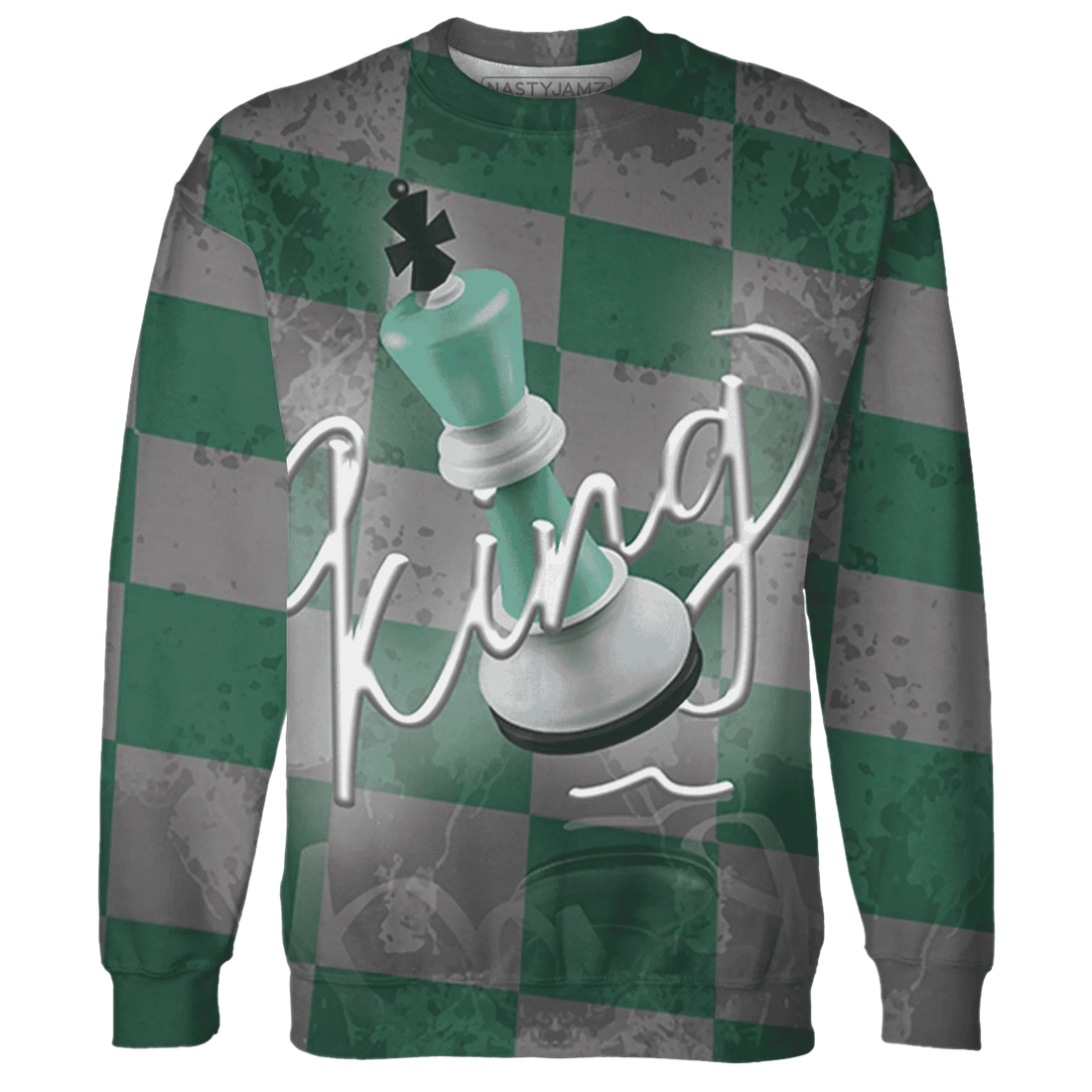 High-OG-Green-Glow-1s-Sweatshirt-Match-Black-King-3D
