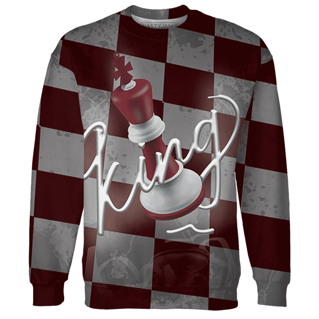 High-White-Team-Red-1s-Sweatshirt-Match-Black-King-3D