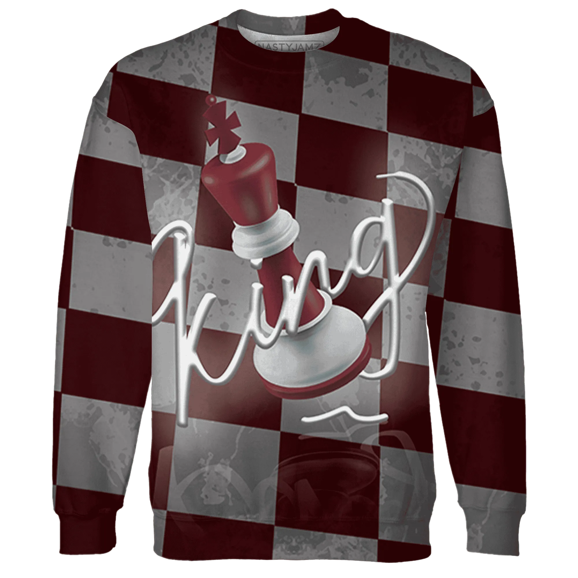 High-White-Team-Red-1s-Sweatshirt-Match-Black-King-3D