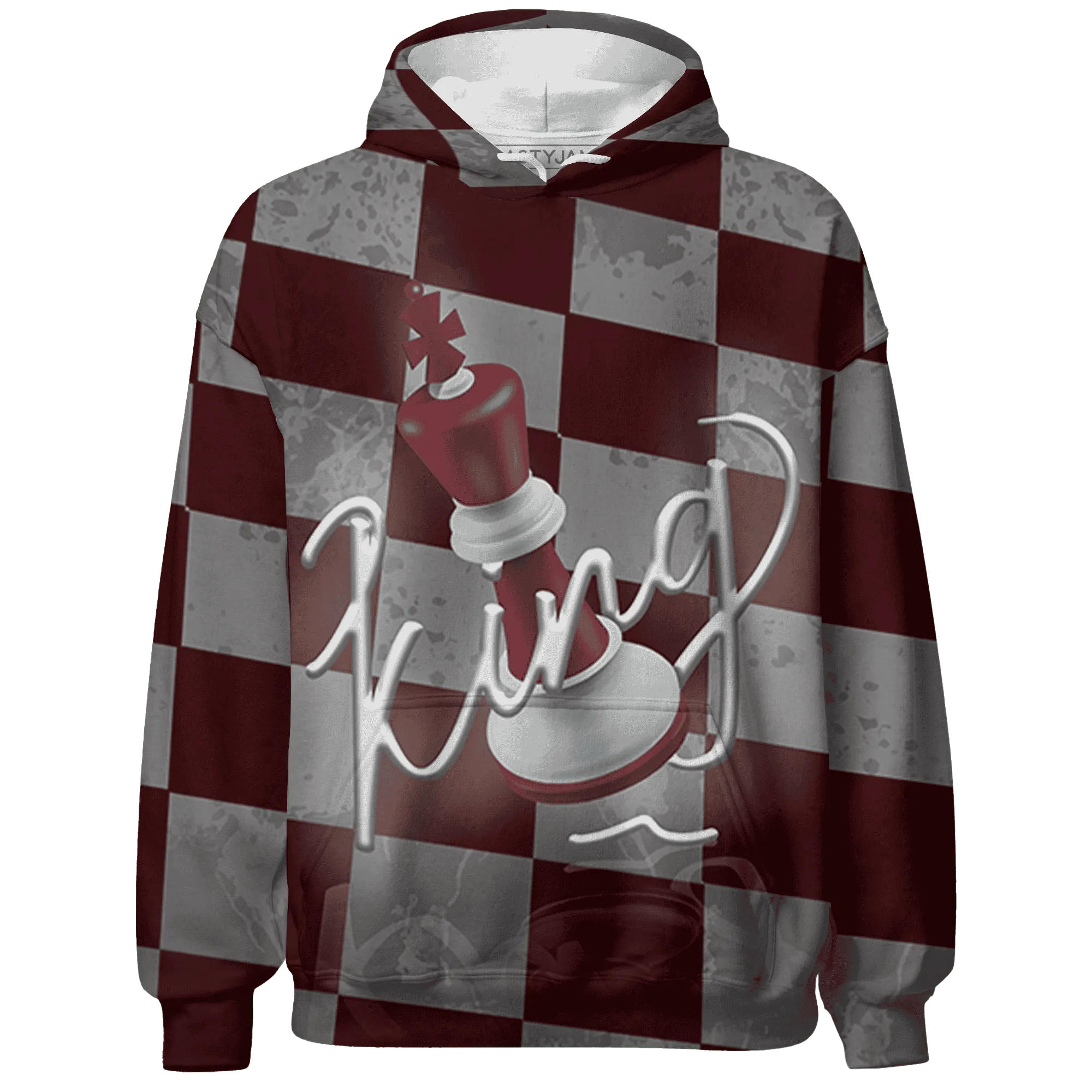 High-White-Team-Red-1s-Hoodie-Match-Black-King-3D