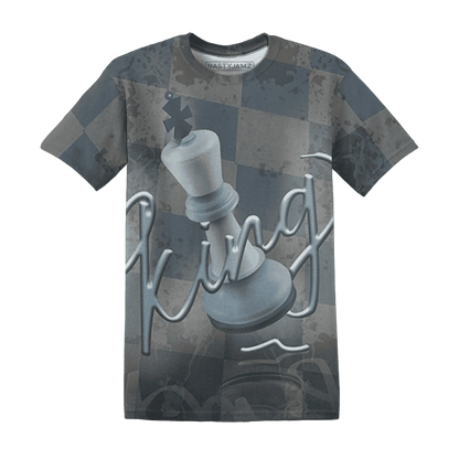 Mid-Diffused-Blue-Grey-1s-T-Shirt-Match-Black-King-3D