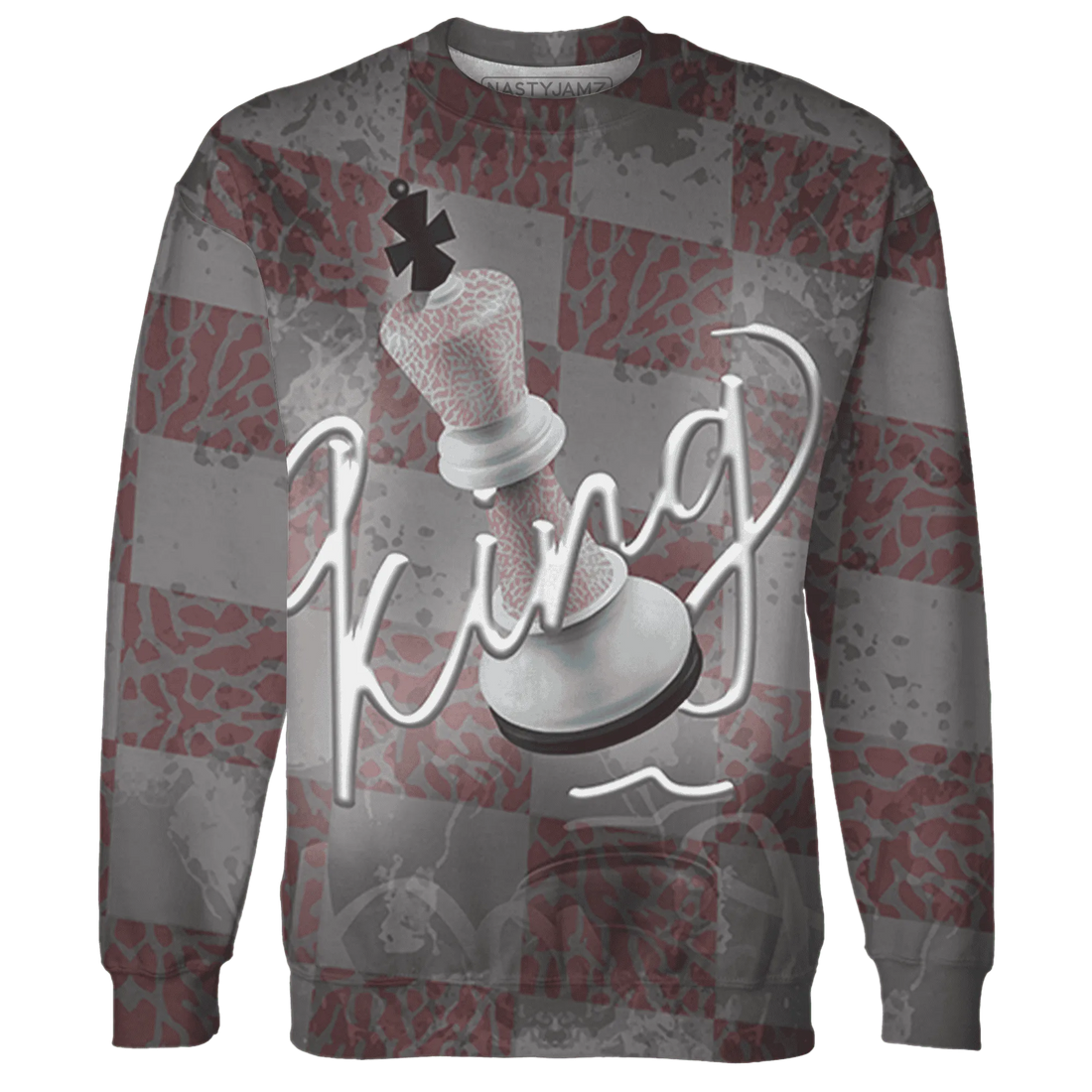 Red-Stardust-3s-Sweatshirt-Match-Black-King-3D