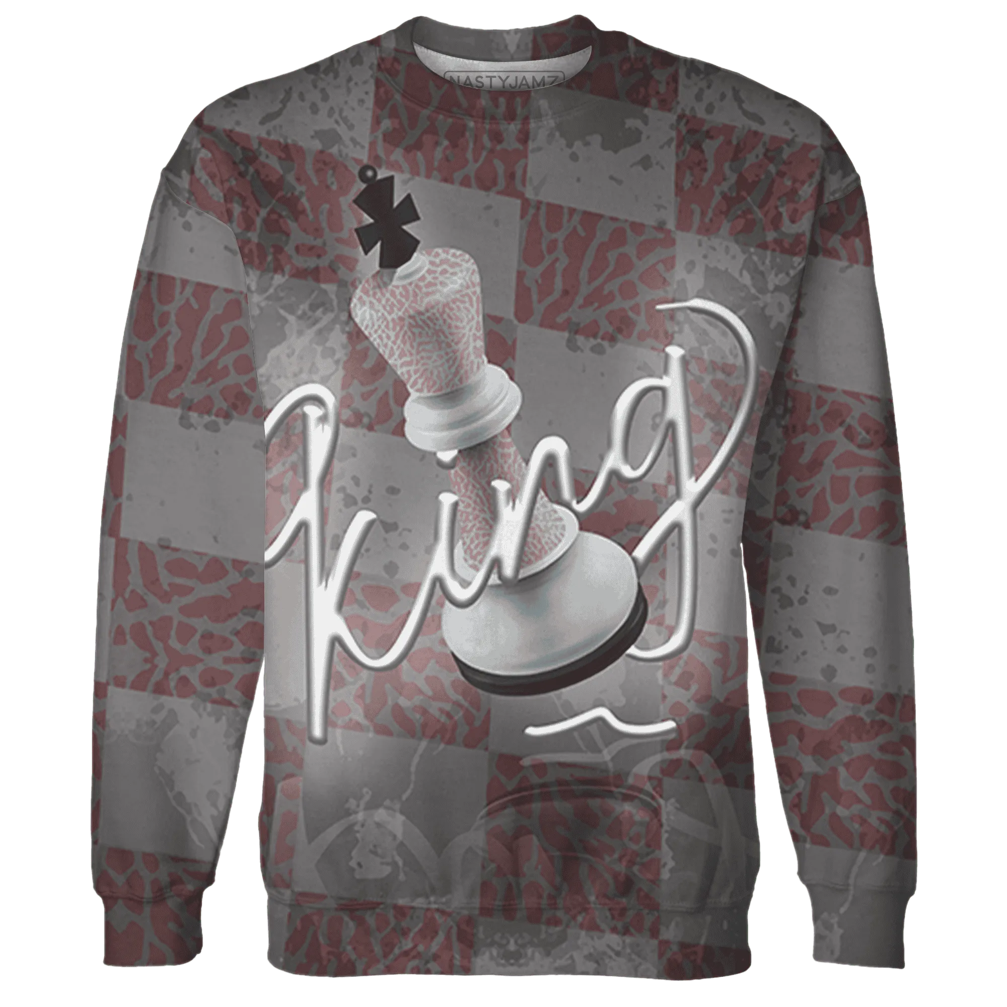 Red-Stardust-3s-Sweatshirt-Match-Black-King-3D