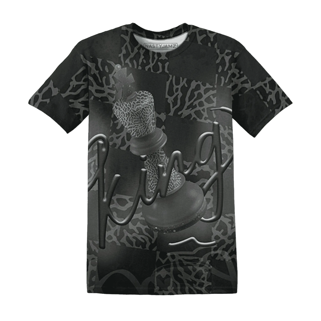 Fear-Pack-3s-T-Shirt-Match-Black-King-3D