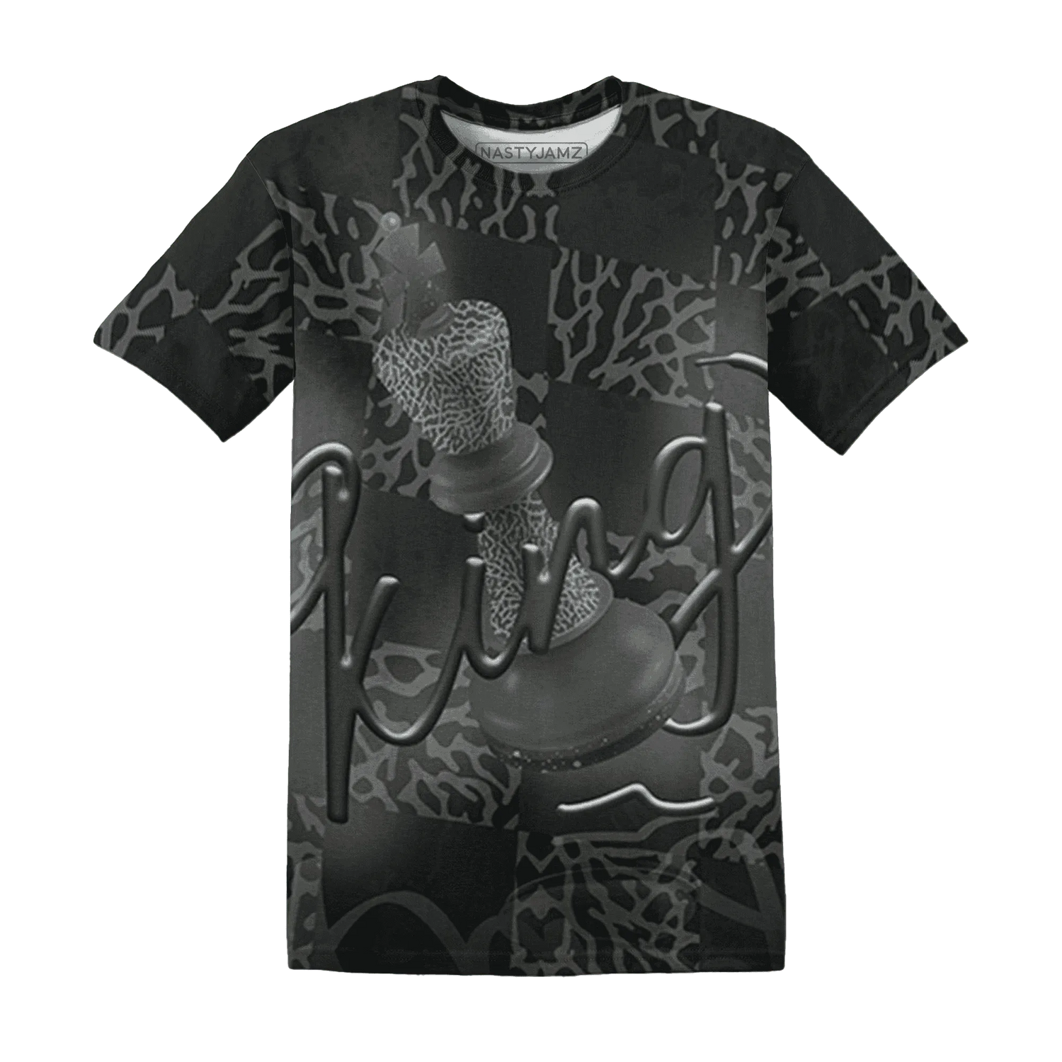 Fear-Pack-3s-T-Shirt-Match-Black-King-3D