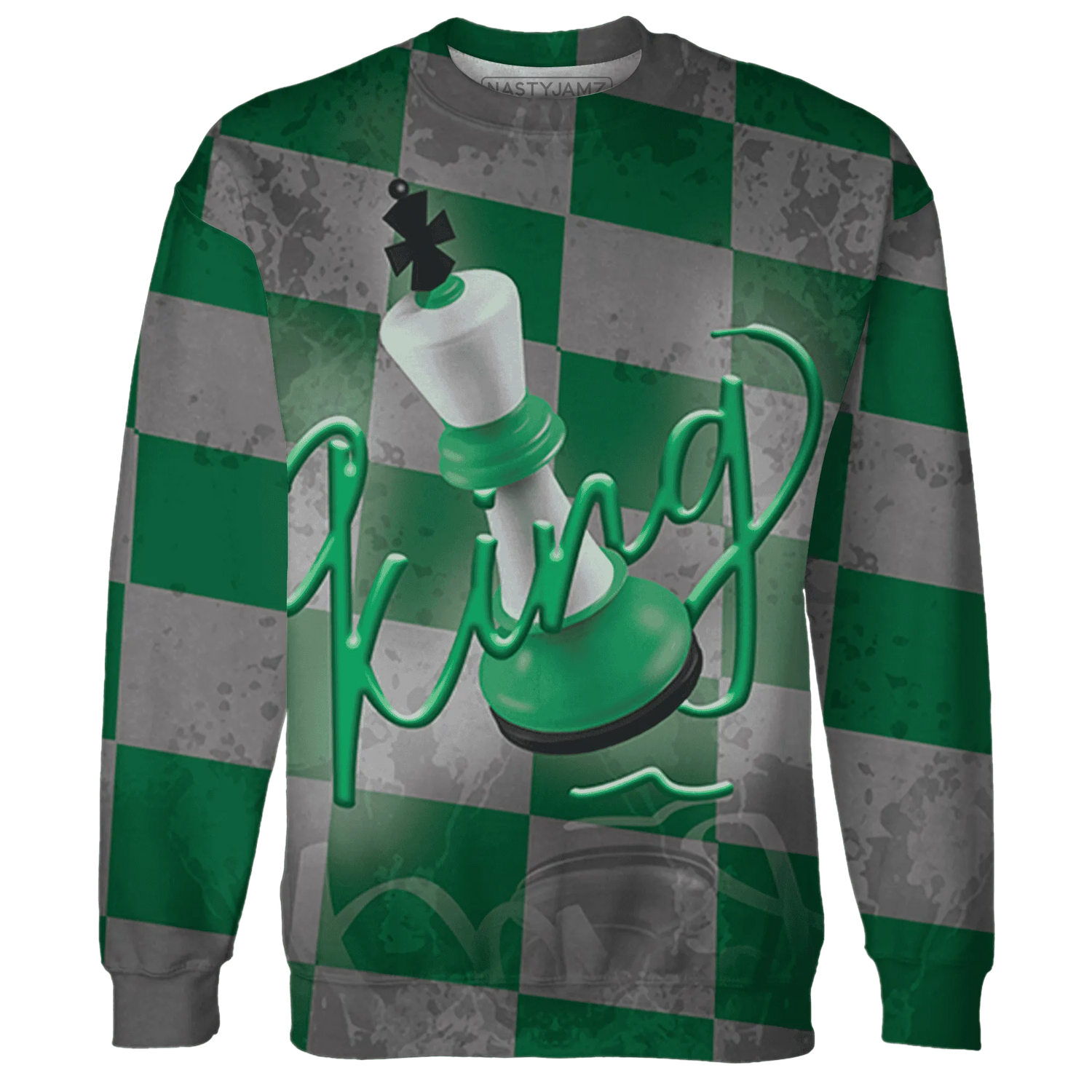 Lucky-Green-5s-Sweatshirt-Match-Black-King-3D