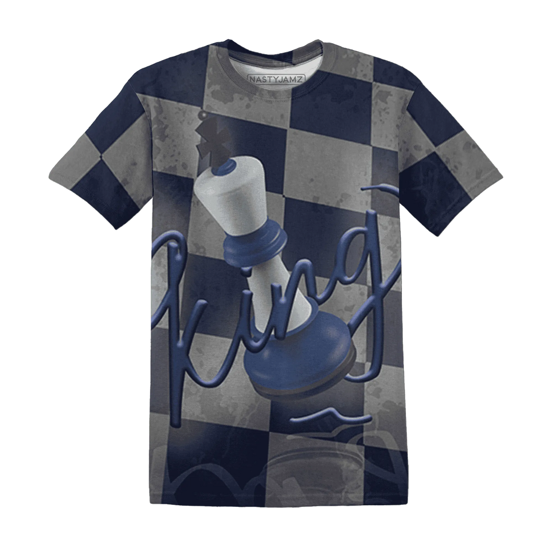 Midnight-Navy-5s-T-Shirt-Match-Black-King-3D