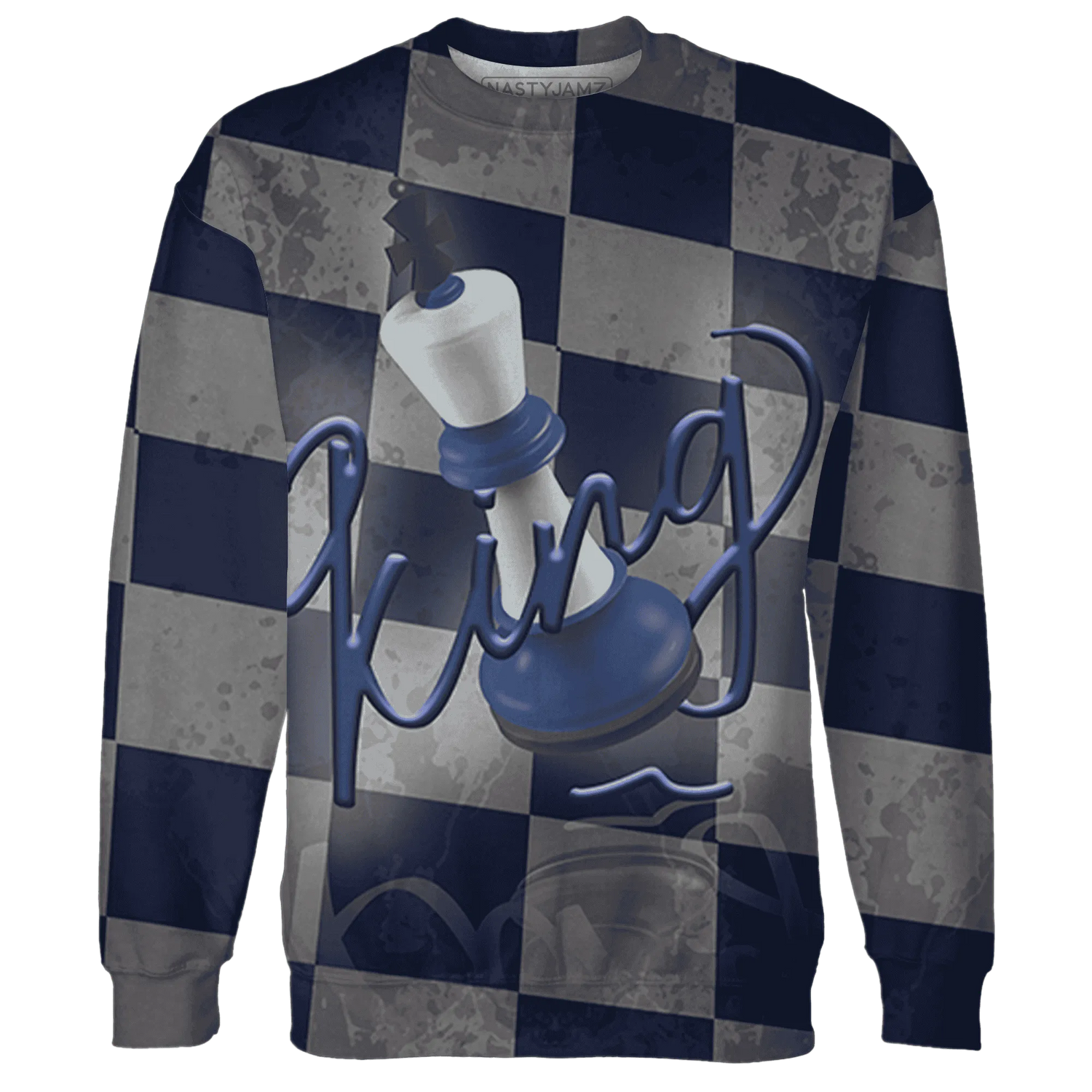 Midnight-Navy-5s-Sweatshirt-Match-Black-King-3D