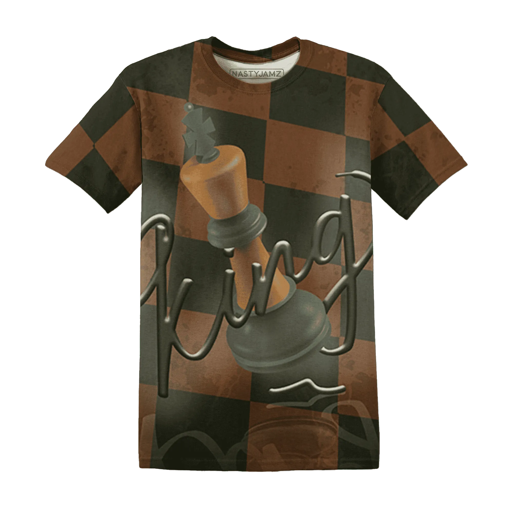 Olive-5s-T-Shirt-Match-Black-King-3D