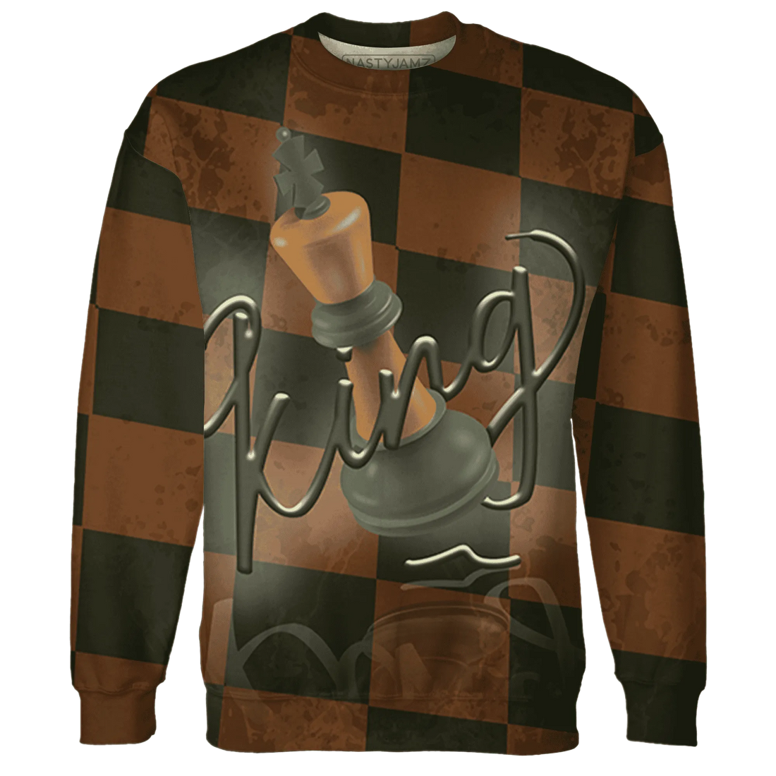 Olive-5s-Sweatshirt-Match-Black-King-3D