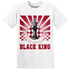 Retro Red Taxi 12s T Shirt Match Black King Collection - NastyJamz