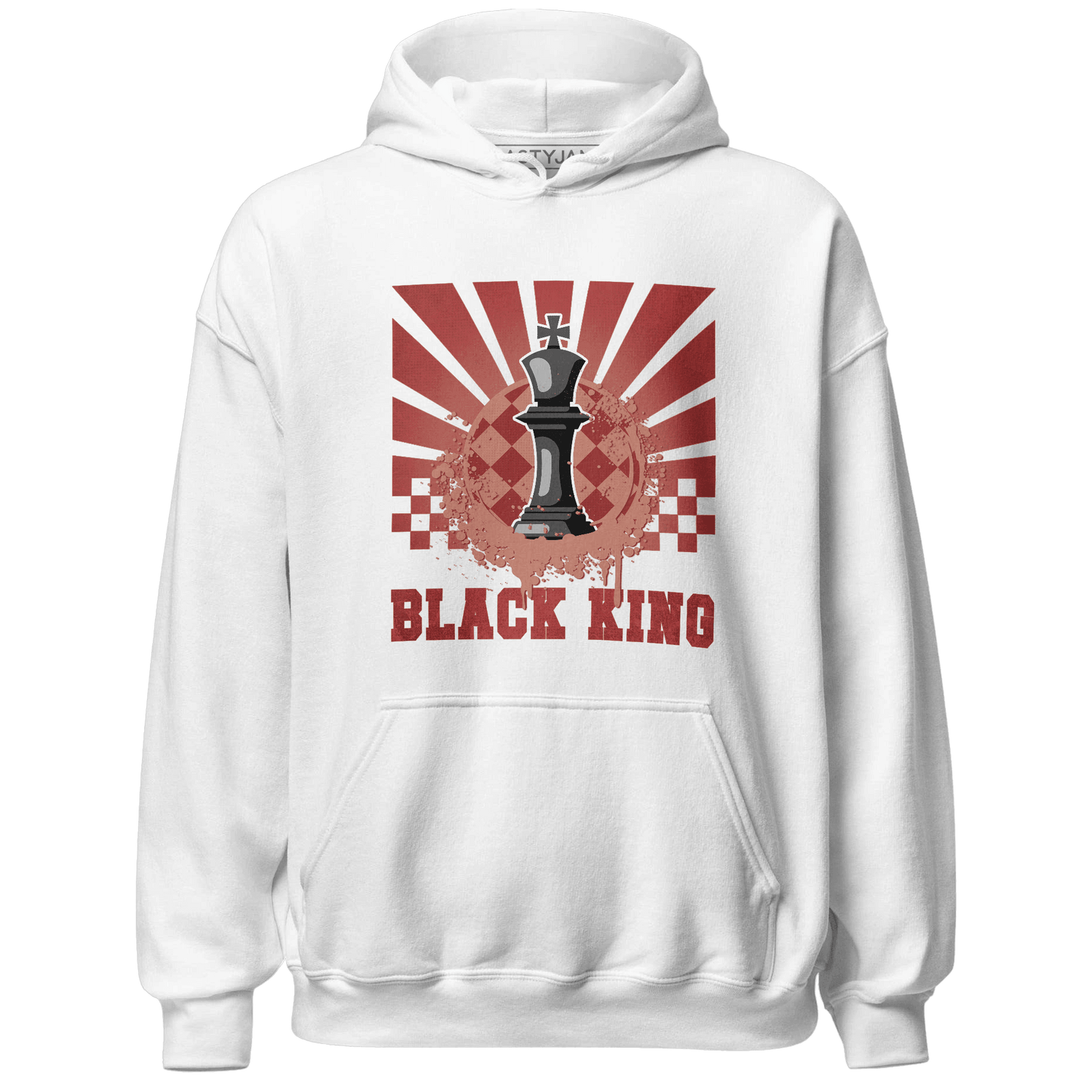 Dune Red 13s Hoodie Match Black King Collection - NastyJamz