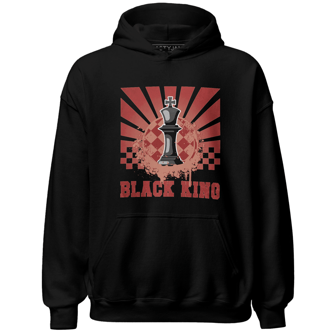 Dune Red 13s Hoodie Match Black King Collection - NastyJamz