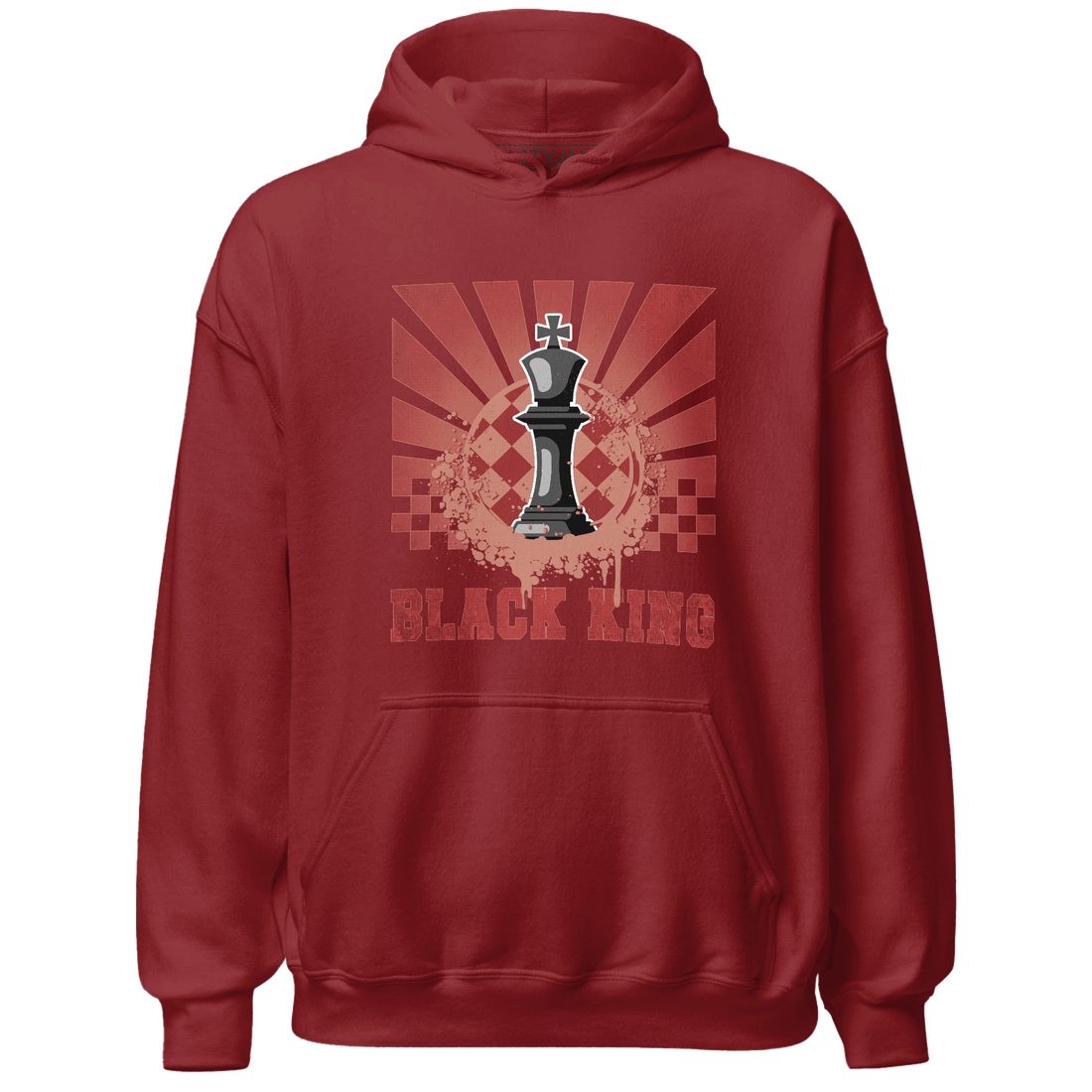 Dune Red 13s Hoodie Match Black King Collection - NastyJamz