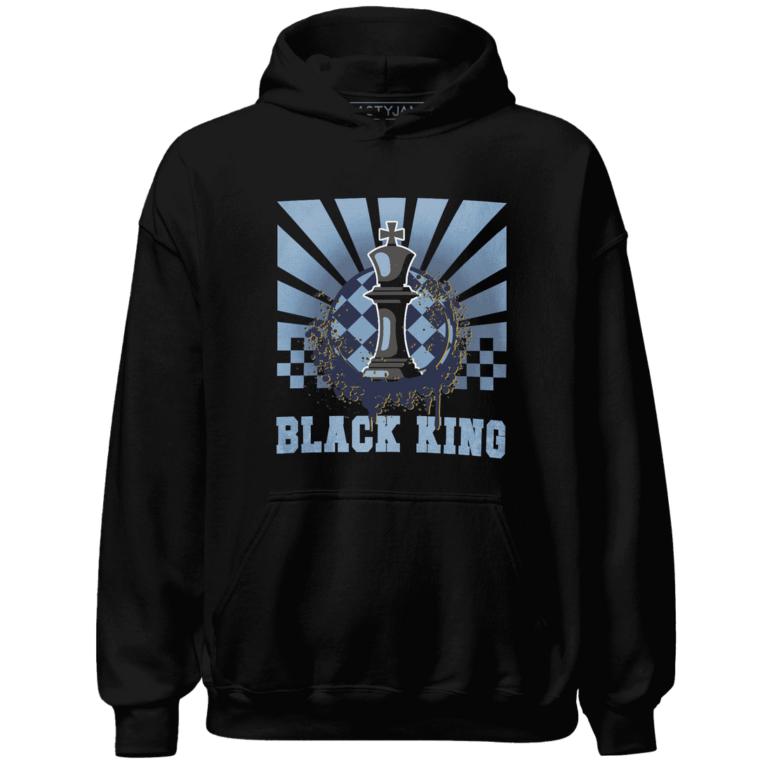 First In Flight 1s Hoodie Match Black King Collection - NastyJamz