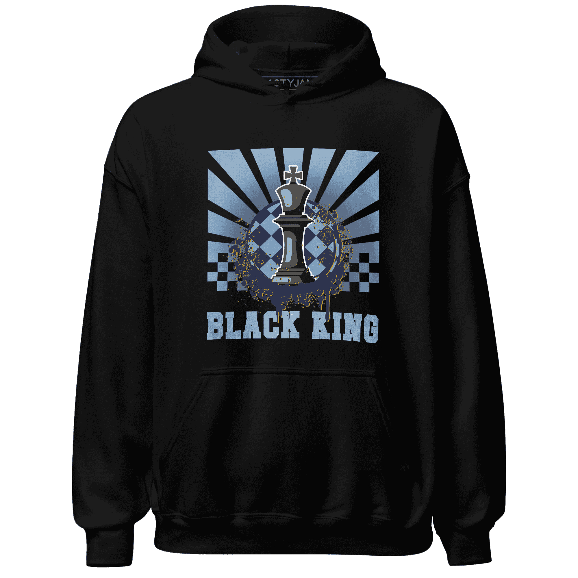 First In Flight 1s Hoodie Match Black King Collection - NastyJamz