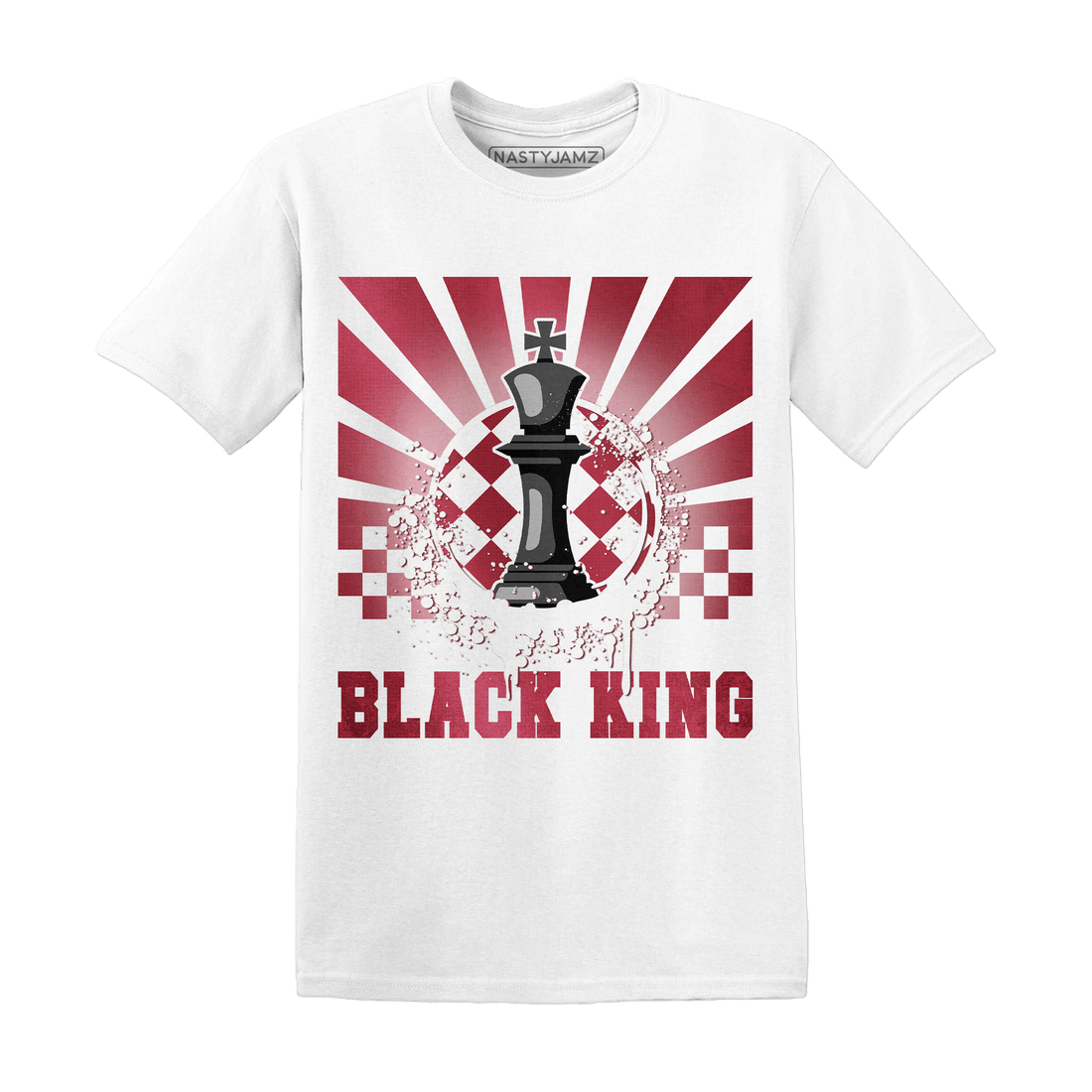 High 85 Metallic Burgundy 1s T Shirt Match Black King Collection - NastyJamz