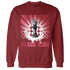 High 85 Metallic Burgundy 1s Sweatshirt Match Black King Collection - NastyJamz
