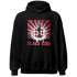 High 85 Metallic Burgundy 1s Hoodie Match Black King Collection - NastyJamz