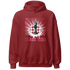High 85 Metallic Burgundy 1s Hoodie Match Black King Collection - NastyJamz
