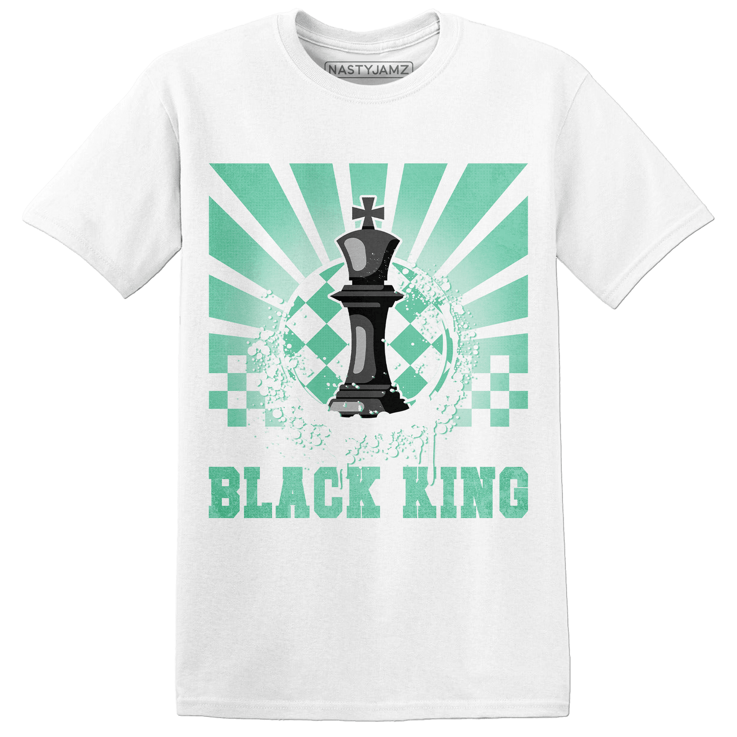 High OG Green Glow 1s T Shirt Match Black King Collection - NastyJamz