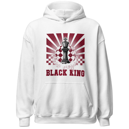High White Team Red 1s Hoodie Match Black King Collection - NastyJamz