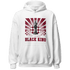 High White Team Red 1s Hoodie Match Black King Collection - NastyJamz