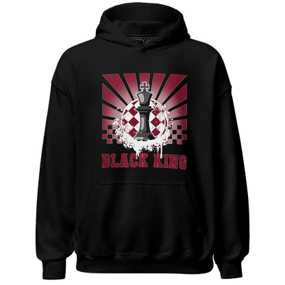 High White Team Red 1s Hoodie Match Black King Collection - NastyJamz