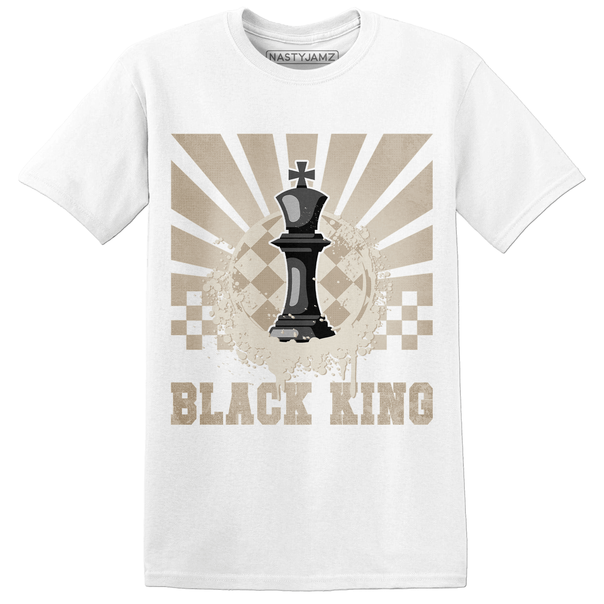 Latte 1s T Shirt Match Black King Collection - NastyJamz