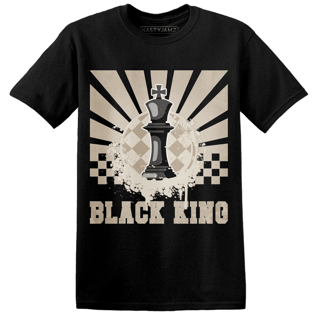 Latte 1s T Shirt Match Black King Collection - NastyJamz