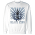 Mid Diffused Blue Grey 1s Sweatshirt Match Black King Collection - NastyJamz
