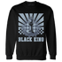 Mid Diffused Blue Grey 1s Sweatshirt Match Black King Collection - NastyJamz