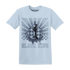 Mid Diffused Blue Grey 1s T Shirt Match Black King Collection - NastyJamz