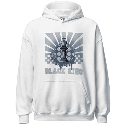 Mid Diffused Blue Grey 1s Hoodie Match Black King Collection - NastyJamz