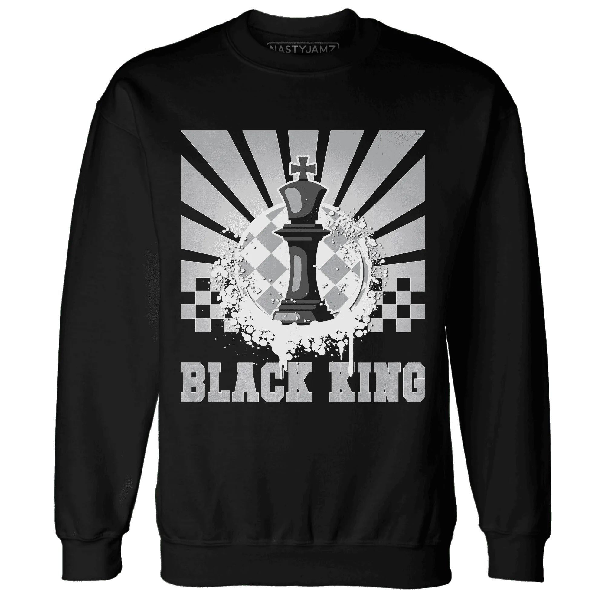 Wolf-Grey-1s-Sweatshirt-Match-Black-King-Collection